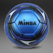 Load image into Gallery viewer, New Brand MINSA High Quality A++ Standard Soccer Ball PU Soccer Ball Training Balls Football Official Size 5 and Size 4 bal