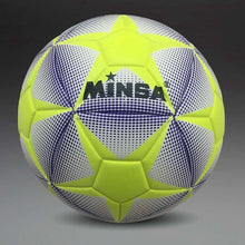 Load image into Gallery viewer, New Brand MINSA High Quality A++ Standard Soccer Ball PU Soccer Ball Training Balls Football Official Size 5 and Size 4 bal