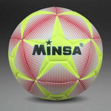 Load image into Gallery viewer, New Brand MINSA High Quality A++ Standard Soccer Ball PU Soccer Ball Training Balls Football Official Size 5 and Size 4 bal