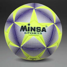Load image into Gallery viewer, New Brand MINSA High Quality A++ Standard Soccer Ball PU Soccer Ball Training Balls Football Official Size 5 and Size 4 bal
