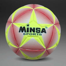 Load image into Gallery viewer, New Brand MINSA High Quality A++ Standard Soccer Ball PU Soccer Ball Training Balls Football Official Size 5 and Size 4 bal