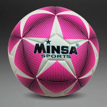 Load image into Gallery viewer, New Brand MINSA High Quality A++ Standard Soccer Ball PU Soccer Ball Training Balls Football Official Size 5 and Size 4 bal